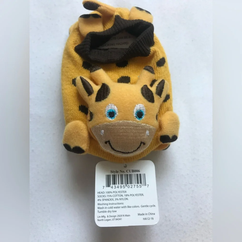 Wild Habitat infant no slip novelty socks/slippers. Set of 4 pair!